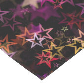 Farbenfrohe Sterne tanzen whimsisisch Großer Tischläufer (Ecke)