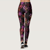 Farbenfrohe Sterne tanzen whimsisisch Leggings (Rückseite)