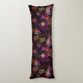 Farbenfrohe Sterne tanzen whimsisisch Seitenschläferkissen (Rückseite (Vertikal))