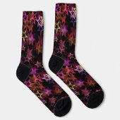 Farbenfrohe Sterne tanzen whimsisisch Socken (Rechts)