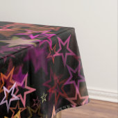 Farbenfrohe Sterne tanzen whimsisisch Tischdecke (Beispiel)