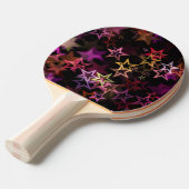 Farbenfrohe Sterne tanzen whimsisisch Tischtennis Schläger (Vorderseite)