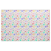 Farbenfrohe Sterne Weiß  Stoff (Fat Quarter (45,7 x 55,9 cm))