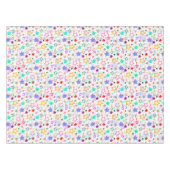 Farbenfrohe Sterne Weiß  Tischdecke (Vorderseite (Horizontal))