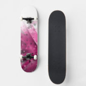 Farbenfrohe Sternenexplosion Skateboard (Vorderseite)