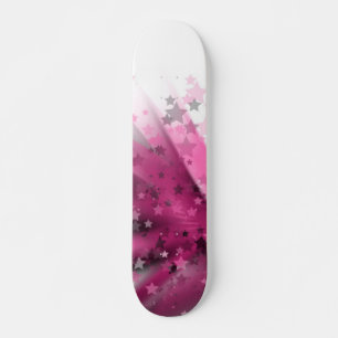 Farbenfrohe Sternenexplosion Skateboard