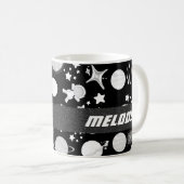 farbenfrohe Sternenmuster des Weltraums Kaffeetasse (VorderseiteRechts)