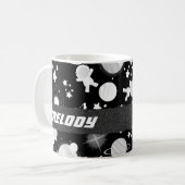 farbenfrohe Sternenmuster des Weltraums Kaffeetasse (Vorderseite Links)