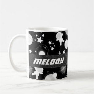 farbenfrohe Sternenmuster des Weltraums Kaffeetasse
