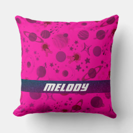 farbenfrohe Sternenmuster des Weltraums Kissen