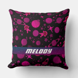 farbenfrohe Sternenmuster des Weltraums Kissen