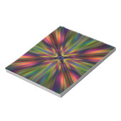 Farbenfrohe Sternexplosion Notizblock (Rotiert)