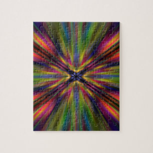 Farbenfrohe Sternexplosion Puzzle