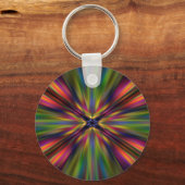 Farbenfrohe Sternexplosion Schlüsselanhänger (Vorderseite)