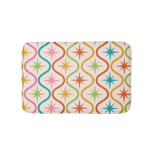 Farbenfrohe Sternexplosionen aus dem Mittelalter a Badematte (Vorderseite)