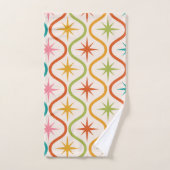 Farbenfrohe Sternexplosionen aus dem Mittelalter a Badhandtuch Set (Handtuch)