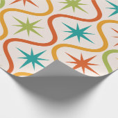 Farbenfrohe Sternexplosionen aus dem Mittelalter a Geschenkpapier (Ecke)