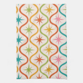 Farbenfrohe Sternexplosionen aus dem Mittelalter a Geschirrtuch (Vertikal)