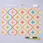 Farbenfrohe Sternexplosionen aus dem Mittelalter a Seidenpapier (Handwerk)