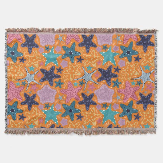 Farbenfrohe Sternfische Decke (Vorderseite)