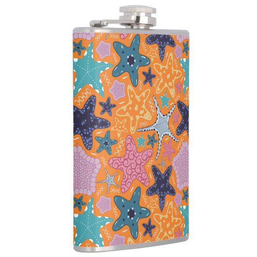 Farbenfrohe Sternfische Flachmann (Rechts)