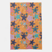 Farbenfrohe Sternfische Geschirrtuch (Vertikal)