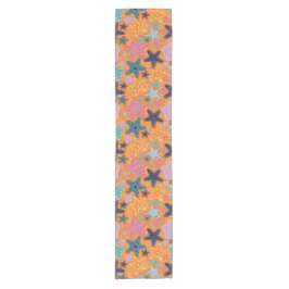 Farbenfrohe Sternfische Kurzer Tischläufer
