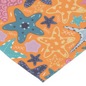 Farbenfrohe Sternfische Kurzer Tischläufer (Ecke)