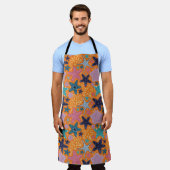 Farbenfrohe Sternfische Schürze (Getragen)