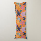 Farbenfrohe Sternfische Seitenschläferkissen (Vorderseite Vertikal)