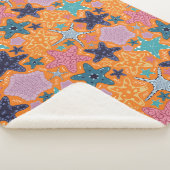 Farbenfrohe Sternfische Sherpadecke (3/4)