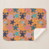 Farbenfrohe Sternfische Sherpadecke (Vorderseite (Horizontal))
