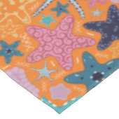 Farbenfrohe Sternfische Tischdecke (Schrägansicht)