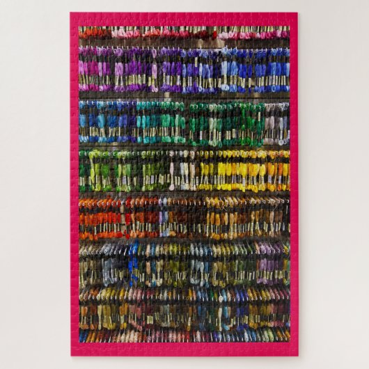 Farbenfrohe Stickerei Floss Thread Skeins Puzzle (Vertikal)