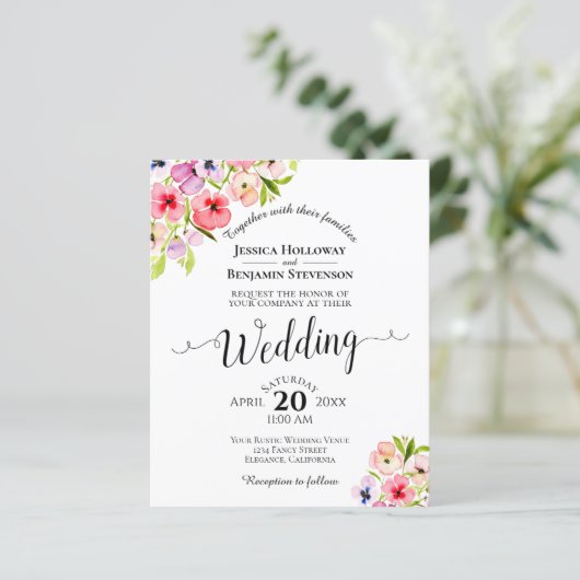 Farbenfrohe Stiefmütterchen Elegantes HAUSHALT Ein (Stehend Vorderseite)