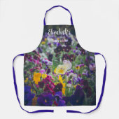 Farbenfrohe Stiefmütterchen im Garten Schürze (Vorderseite)