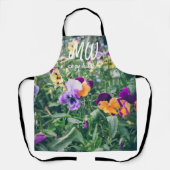 Farbenfrohe Stiefmütterchen im Sommergarten Schürze (Vorderseite)