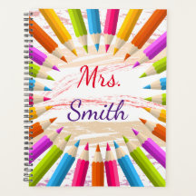 Farbenfrohe Stifte Lehrerin Wertschätzung