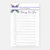 Farbenfrohe Stifte Post-it Klebezettel (Vorderseite)