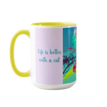 Farbenfrohe Stilelemente Abstrakter Pop Art Cat in