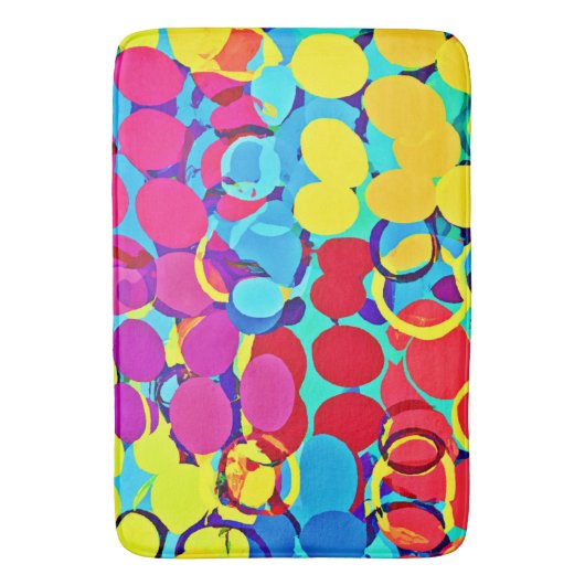 Farbenfrohe Stilelemente und Chic Spectrum Pattern Badematte (Vorderseite Vertikal)