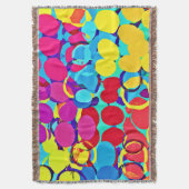 Farbenfrohe Stilelemente und Chic Spectrum Pattern Decke (Vorderseite Vertikal)
