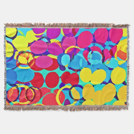 Farbenfrohe Stilelemente und Chic Spectrum Pattern Decke (Vorderseite)