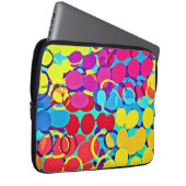 Farbenfrohe Stilelemente und Chic Spectrum Pattern Laptopschutzhülle (Vorne Rechts)
