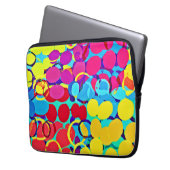 Farbenfrohe Stilelemente und Chic Spectrum Pattern Laptopschutzhülle (Vorderseite Links)