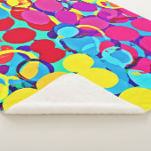 Farbenfrohe Stilelemente und Chic Spectrum Pattern Sherpadecke (3/4)