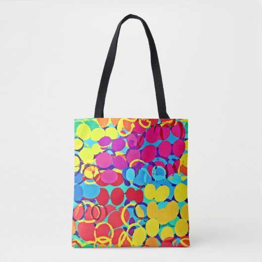 Farbenfrohe Stilelemente und Chic Spectrum Pattern Tasche (Vorderseite)