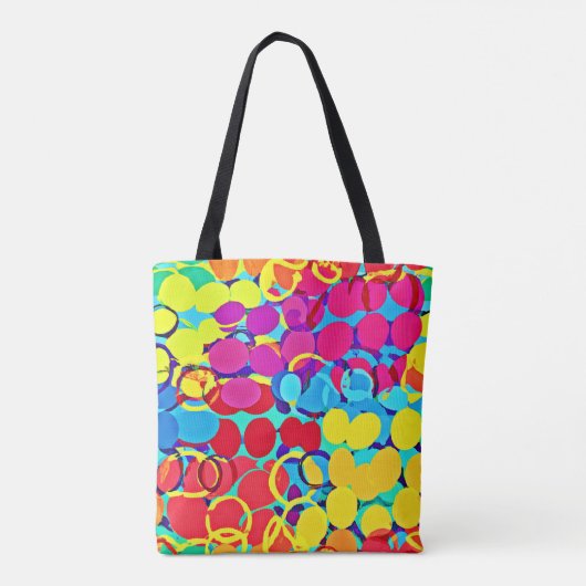 Farbenfrohe Stilelemente und Chic Spectrum Pattern Tasche (Rückseite)
