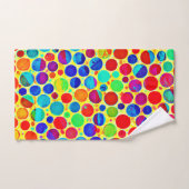 Farbenfrohe Stilelemente und elegantes Muster Badhandtuch Set (Handtuch)