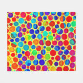 Farbenfrohe Stilelemente und elegantes Muster Fleecedecke (Vorderseite (Horizontal))